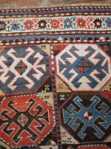 Tapis ancien Caucasien Kazak Mohan fait main, 1B521