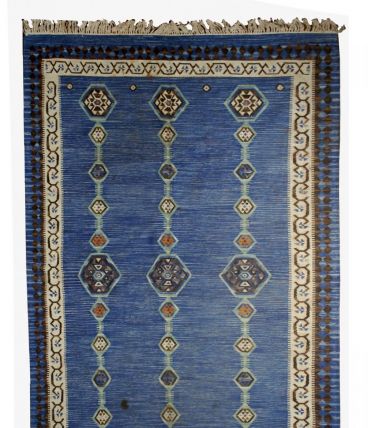 Tapis ancien Indien Dhurri fait main, 1B533