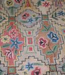 Tapis ancien Américain Hooked fait main, 1B537
