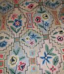 Tapis ancien Américain Hooked fait main, 1B537