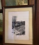 2 gravures signé C. Choveau 