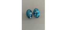 Boucle d'oreille vintage blue