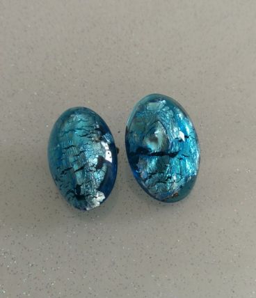 Boucle d'oreille vintage blue