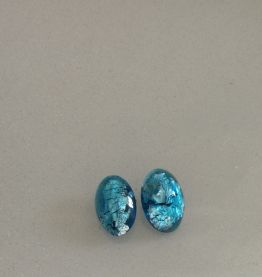 Boucle d'oreille vintage blue