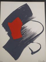 Gérard Schneider, suite de 5 sérigraphies abstraites