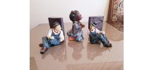 Statuettes petits bonhomme lot de 3 ( ref K 29)