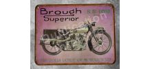 Plaque métal Brough Superior 