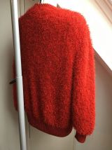 Gros gilet doudou rouge vintage - Taille unique - TBE