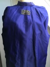 Manteau long cuir violet vitage - TBE