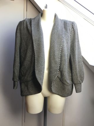 Veste noir et blanc vintage Jolly Koan- T.40/42 - TBE