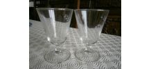 Lot de 2 verres à pied vintage