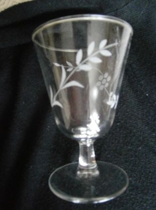 Lot de 2 verres à pied vintage