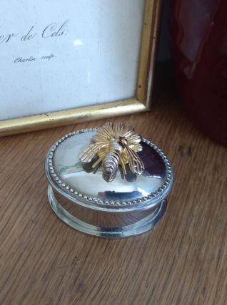 Boite en métal abeille Vintage