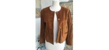 VESTE CUIR VINTAGE