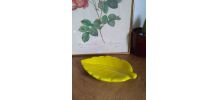 Feuille en céramique jaune