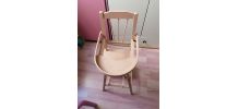 Petite chaise vintage rose vielli 