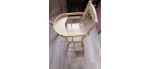 Petite chaise vintage rose vielli 