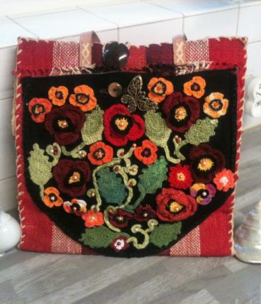 Sac cabas femme en fibre et crochet ( V )