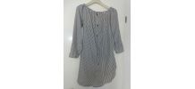 Robe chemise longue noire et blanche Femme  taille 38