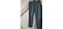 Pantalon bleu-gris coupe carotte Chino  femme taille 36 
