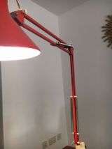 Lampe architecte de bureau orange, 85cm, 1970
