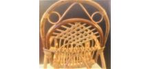 Rocking-chair rotin enfant  avec repose pieds