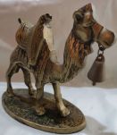 STATUETTE CHAMEAU EN BRONZE  socle en Laiton 
