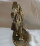 STATUETTE CHAMEAU EN BRONZE  socle en Laiton 