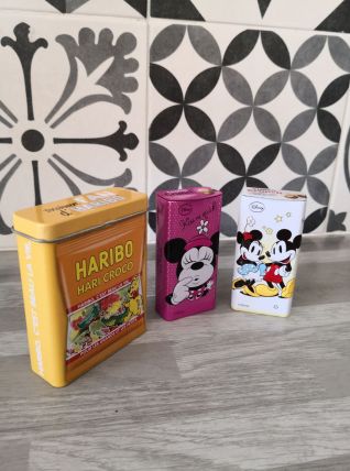 Boîtes métal collector mickey Minnie et haribo