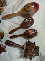LOT INSTRUMENTS DE MUSIQUES divers en bois 