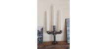 Chandelier bougeoir industriel en fonte