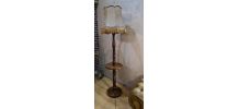 lampadaire a bois tourné  1940 a 50    tres beau 190cmx50cm 