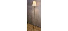 lampadaire fuseaux minimaliste 168x25 bronze et laiton  1950
