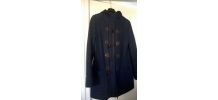 Manteau duffle-coat capuche laine marine femme taille 36