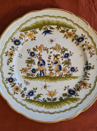 assiette PRIMULA reproduction vieux Moustiers