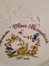 assiette PRIMULA reproduction vieux Moustiers