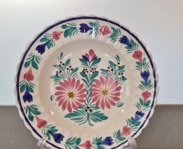 assiette creuse de collection HB Quimper signée numérotée