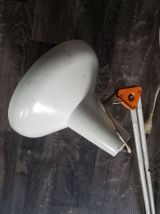 Lampe d'architecte articulée blanche et orange