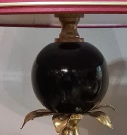 lampe deluxe 1970 , daus le gout barbier , abat jour liseret