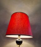 lampe deluxe 1970 , daus le gout barbier , abat jour liseret