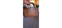 Sac à main de femme crocodile Vintage Très bonne éta année