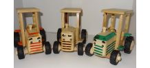 tracteur bois  fait main  