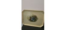 Grand Plateau en bois vintage 