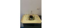 Grand Plateau en bois vintage 