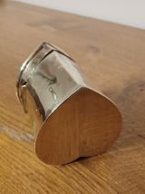 Boîtes ancienne en laiton en forme de coeur