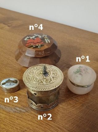 lot de 4 petites boîtes