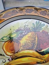 assiette décorative en céramique émaillés 