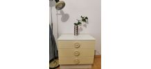 Commode et 2 tables de chevet  années 60-70.