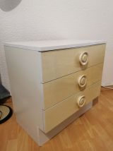 Commode et 2 tables de chevet  années 60-70.