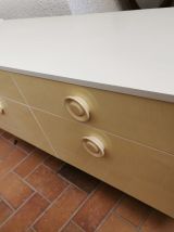Commode et 2 tables de chevet  années 60-70.